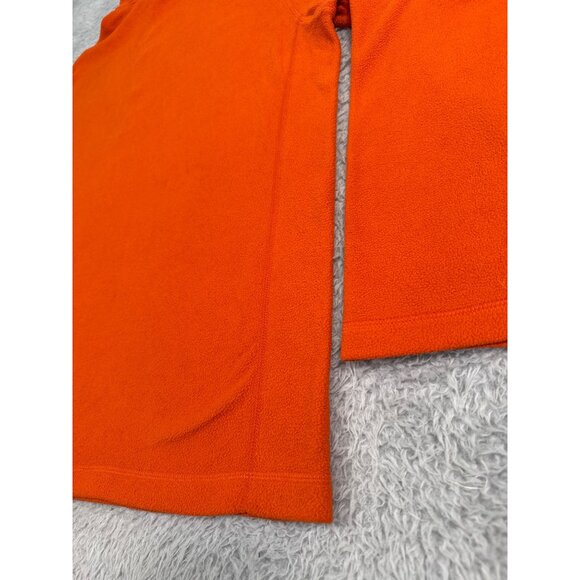 The North Face Half-Zip Fleece Jacket Mens L/G Orange Polyester Light Bright - Picture 12 of 14